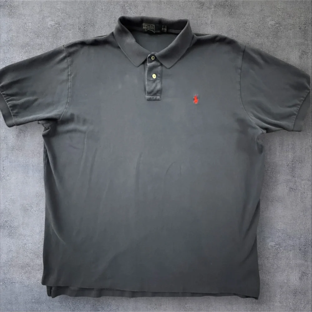 Polo Ralph Lauren Polo Shirt XXL Navy Short Sleeve Pique Knot Preppy